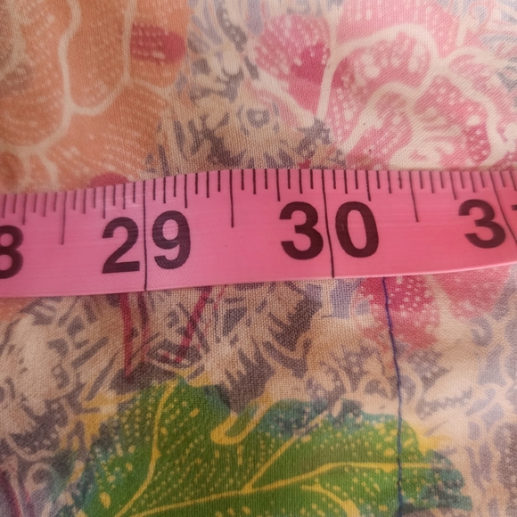 Ruffled Patchwork Poncho, Blue Story - Picture 8 of 9